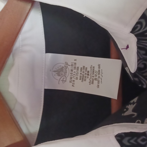 Disney Haunted Mansion Wall Papper Dress Glows In The Dark Sz L - Picture 5 of 9